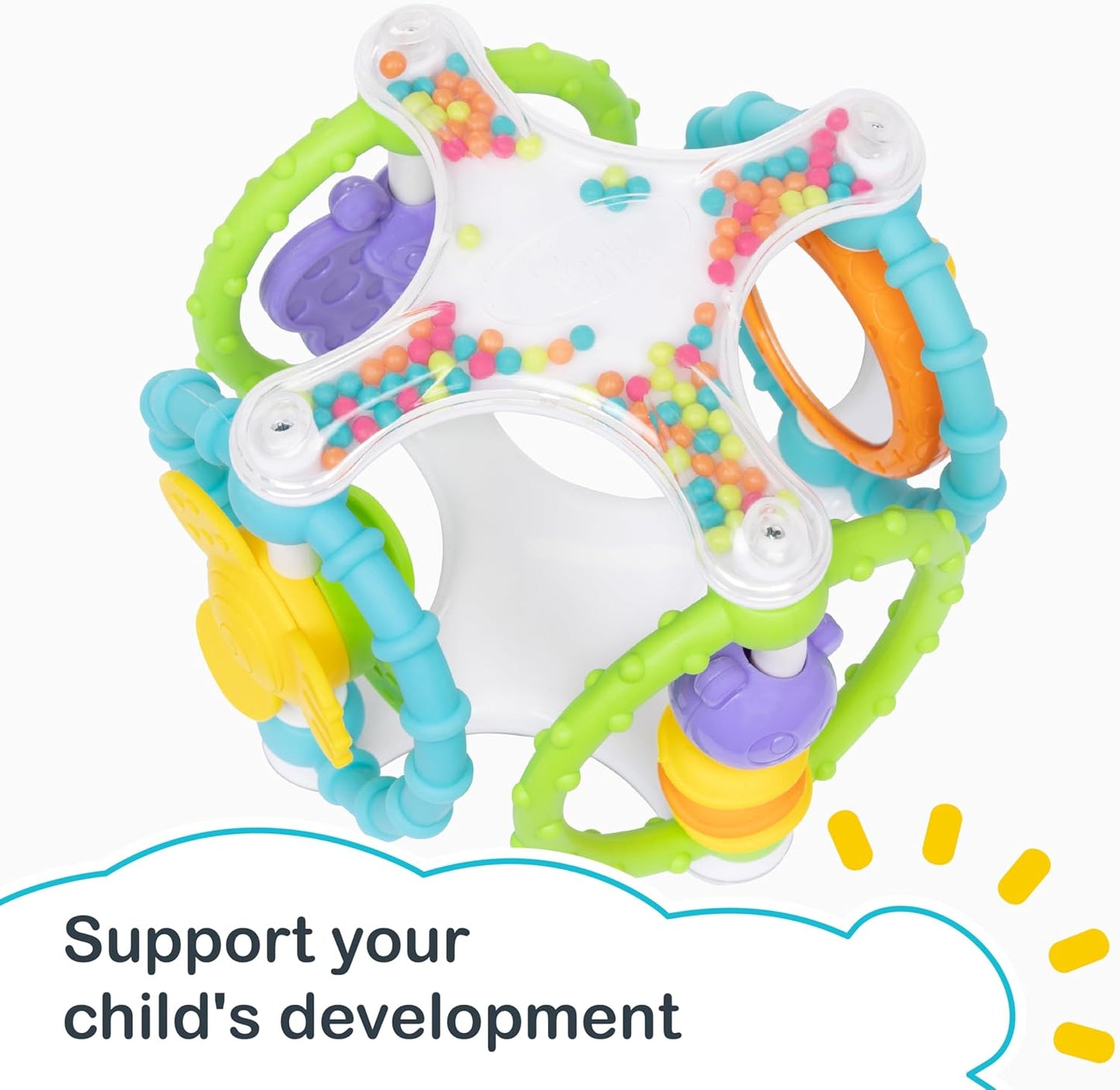 Smart Steps Grab N' Spin Rattle and Teether