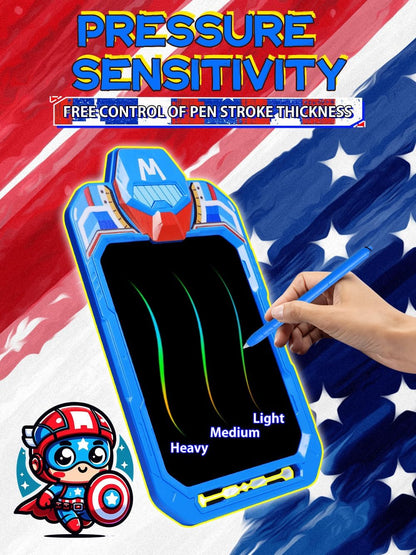 LCD Writing Tablet for Kids 10 Inch Bat Hero for Toddler 3 4 5 6 7 8 - Paint, Doodle Board, Drawing Pad - Travel Toys, Road Trip Car Activities, Birthday Christmas Gift Boys & Man