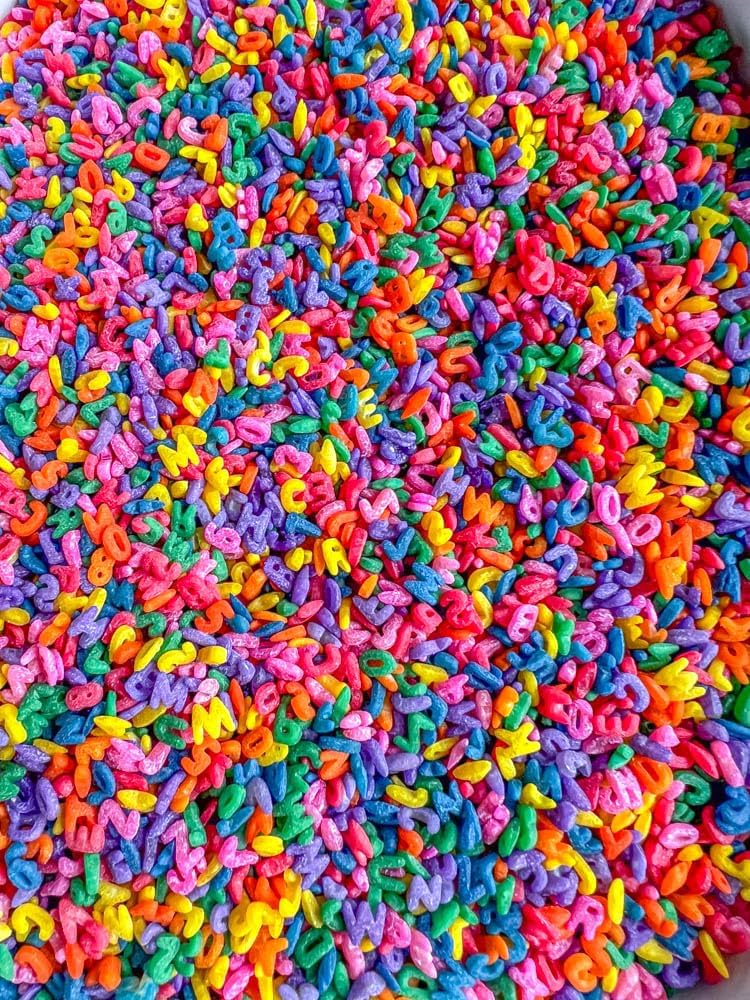 2 Cups of Rainbow Pasta Sensory Bin Filler for Sensory Table - Elbow Noodles