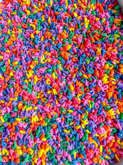 2 Cups of Rainbow Pasta Sensory Bin Filler for Sensory Table - Elbow Noodles