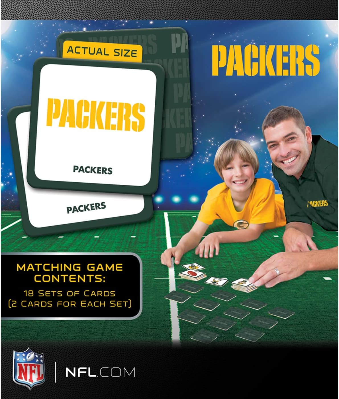 MasterPieces Sports Games - NFL Matching Game - Game for Kids and Family - Laugh and Learn
