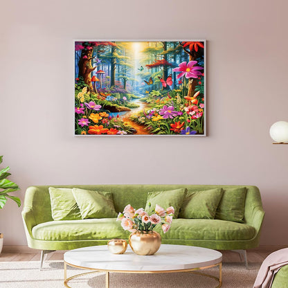 Jigsaw Puzzles for Adults 1000 Piece Puzzle for Adults 1000 Pieces Puzzle 1000 Pieces-Idyllic Rural Summer Landscape