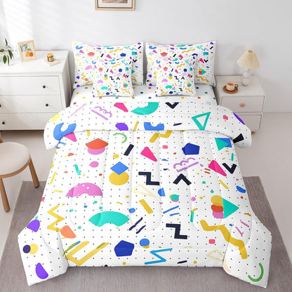 Erosebridal Chemical Equation Bed in a Bag Queen Comforter Set 7 Piece,Chemistry Bedding Sets Science Students Learning Gift Sheet Set with Comforter,Molecular Formula Education Bed Set - Colors B