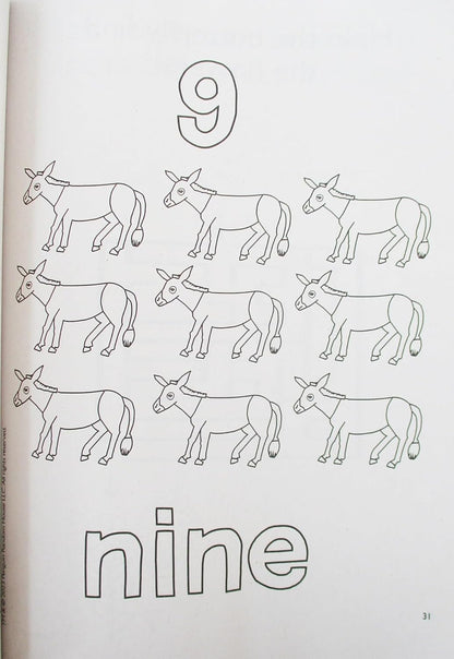 World of Eric Carle Numbers Coloring & Activity Book (Very Hungry Caterpillar, Brown Bear) 80 Pages