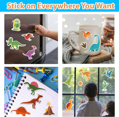 Jelly Sticker Books for Toddlers 2-4 Years, Reusable Sticker Book for Kids 1-3, Toddler Easter Basket Stuffers＆Travel Essentials Animals Stickers for Kids Toddler Plane Activities (Animals)