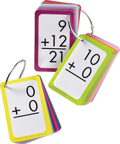 Edupress Math in a Flash Cards, Addition (EP62430), Multicolor Medium