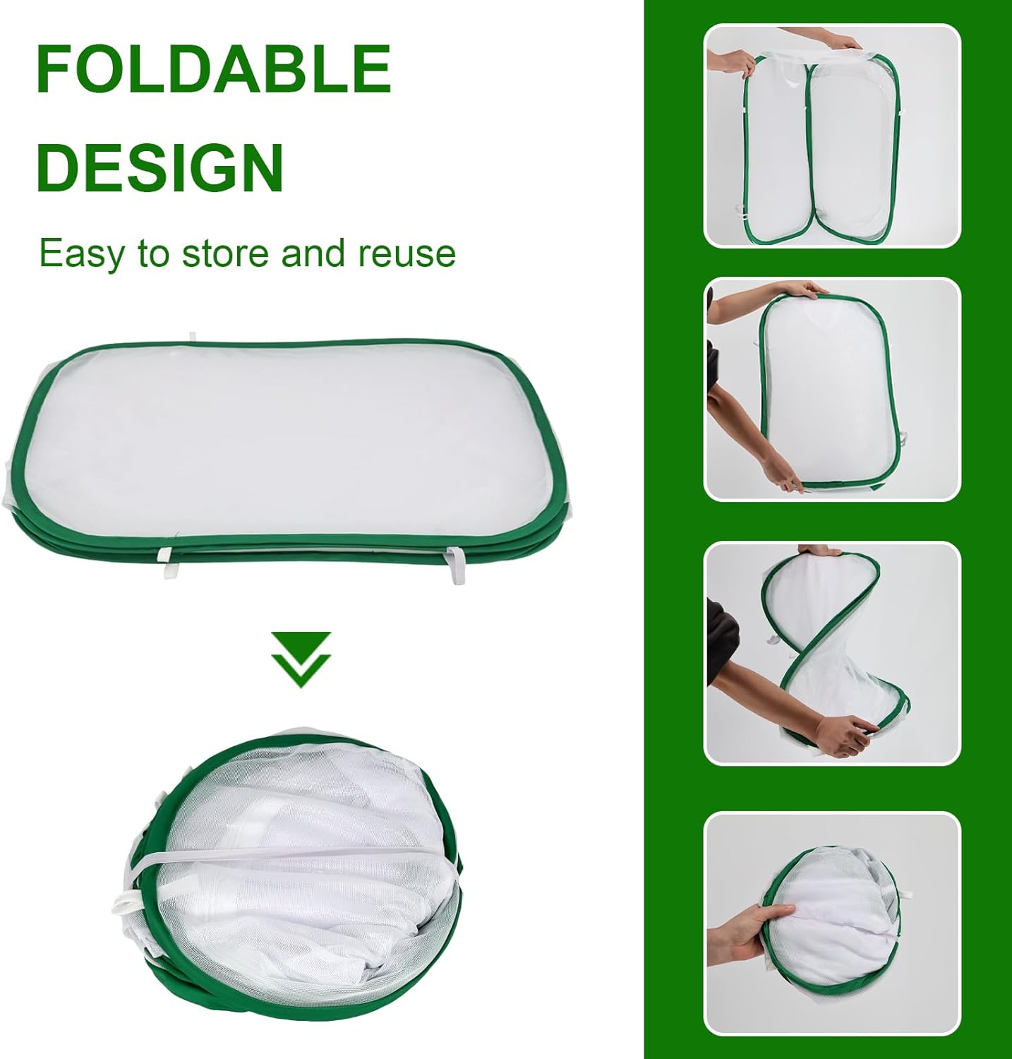 Butterfly & Insect Habitat Cage 24" x 24" x 36", Extra Large Butterfly Enclosure with Poop Tray for Easy to Clean, Pop-up Caterpillars Mesh Cage Terrarium with Sunshade Top for Outdoor.