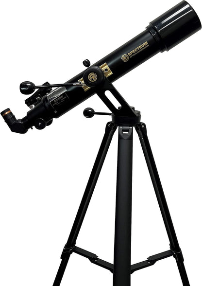 SpectrumOI Telescope for Kids, Telescope for Adults Astronomy Gifts for Kids 8-12 - Premium Refractor 70mm Aperture with Carry Bag and Phone Holder