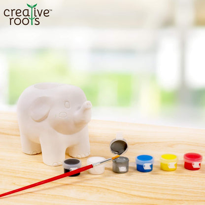 Creative Roots Paint Your Own Rock Pets by Horizon Group USA, 6 Colors, Paint Brush, Wiggly Eyes and Glue Included, Multicolor