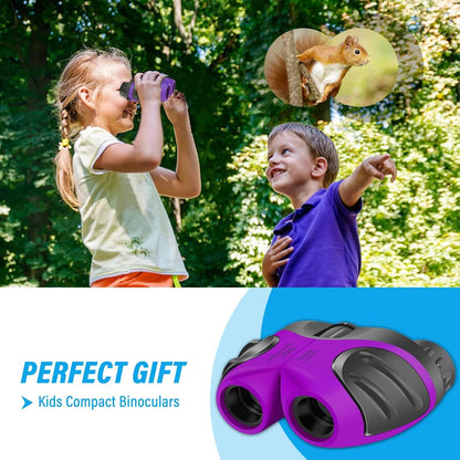 Easter Gifts for 3-12 Years Old Boys, VNVDFLM Compact 8x21 Shock Proof Green Binoculars for Bird Watching Kids Telescope for Teens Toys for 5-10 Years Old Girls (Green)