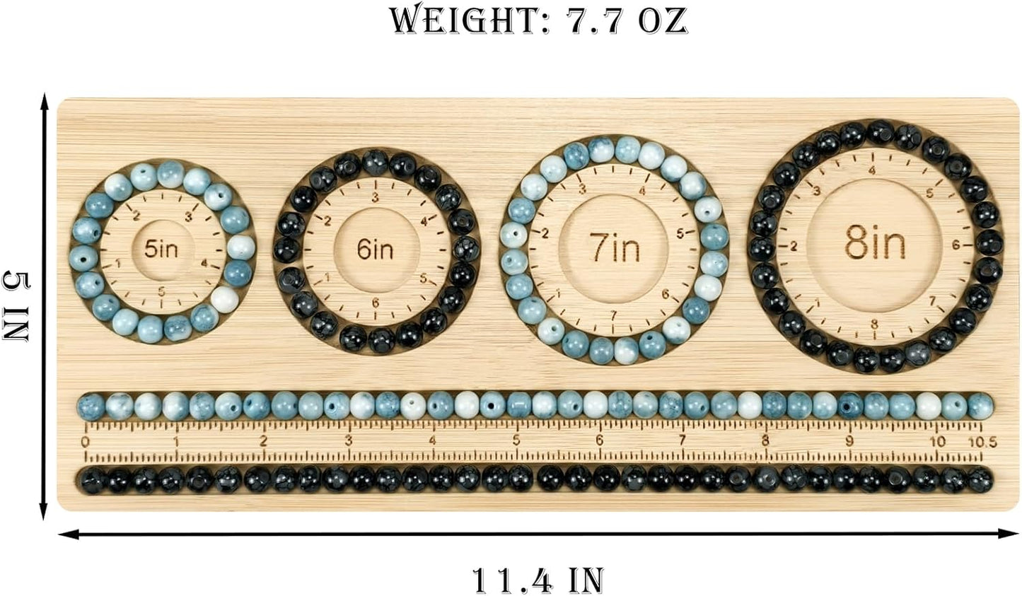 Petoysoso Bead Boards for Jewelry Making, Bamboo Beading Board for Bracelet & Necklace, Jewelry Making Supplies,Bead Tray Supplies