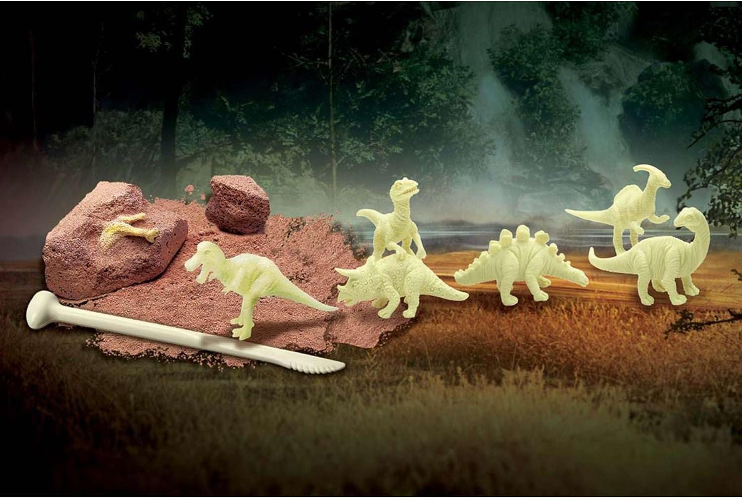 Rhode Island Novelty KidzLabs Dig A Glow Dinosaur Excavation Kit, Assorted Styles, 1 Piece