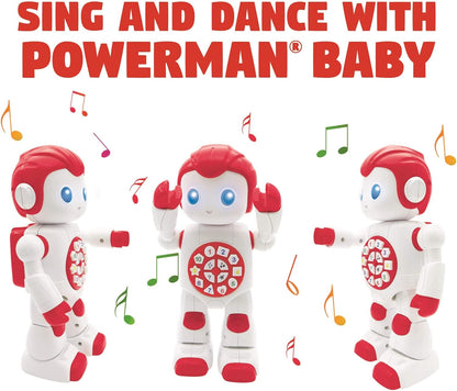 LEXiBOOK, Powerman Neo, My Robot Full of Technology, Remote Control and Gesture Control, Educational Activities in English, Programmable, Music and Dance, Sound and Light Effects, Blue/White, ROB18EN