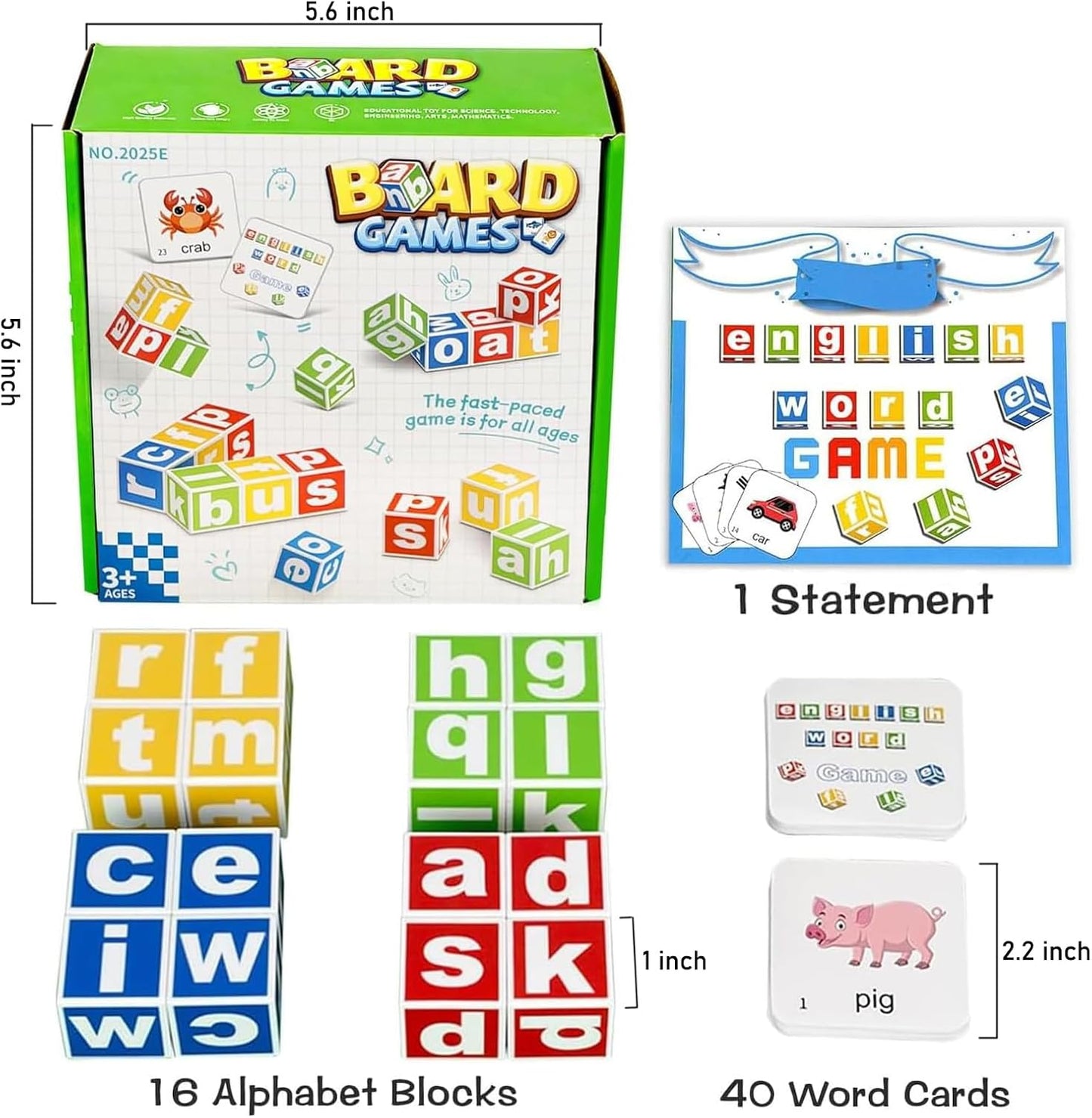 Matching Game for Kids Ages 4-8 8-12, 2 Player Family Board Games with 50 Challenge Cards, Pattern Recognition Block STEM Toys, Brain Teaser Puzzles for Adults & Teens