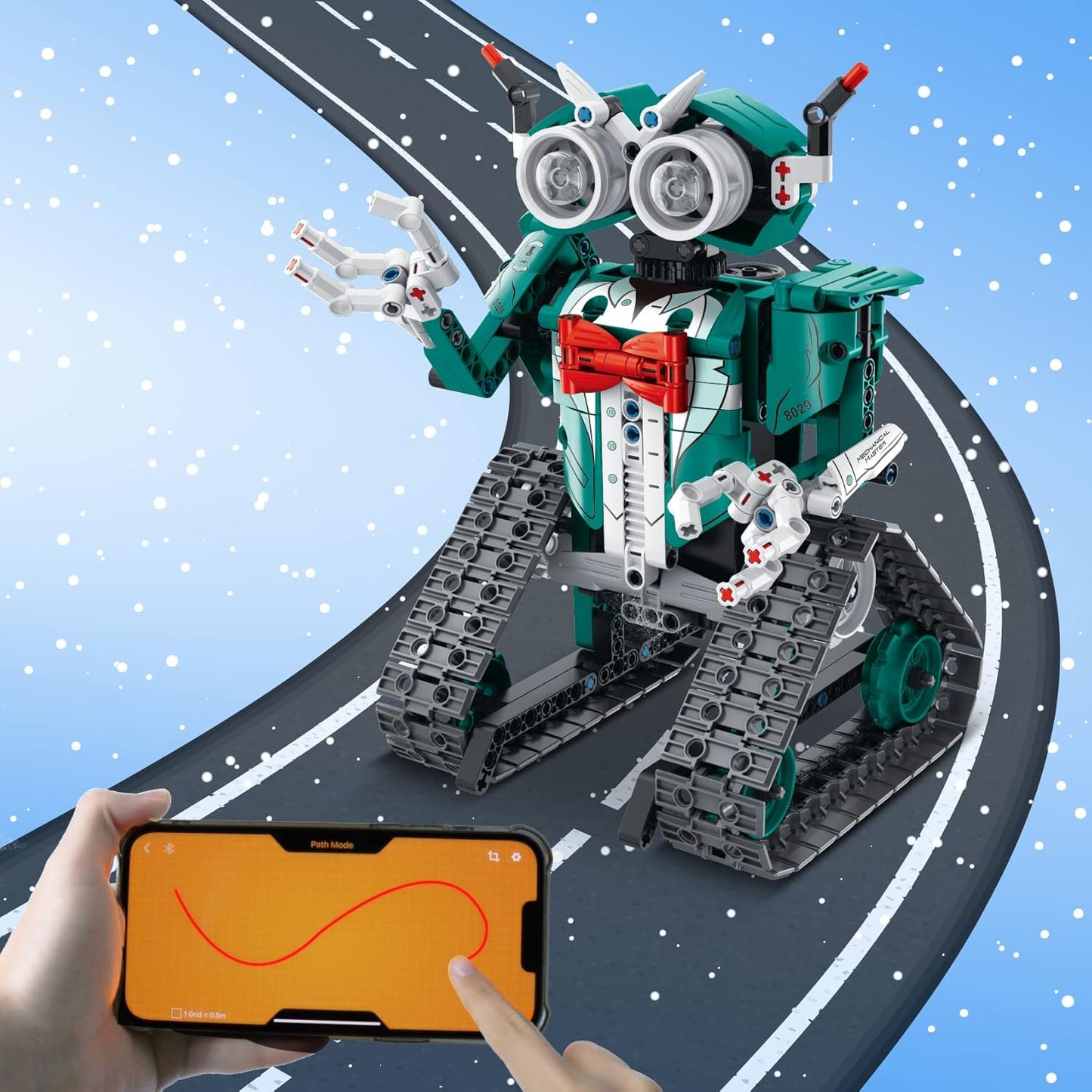 IQKidz STEM Building Blocks Kit for Kids - 2 in 1 Remote Control Race Car and Robot Toy, Great Gift for Boys, Teens Age 6 7 8-12+ Year Old Who Love Engineering and RC Sports Car Toys