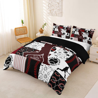 Drum Kit Duvet Cover,Kids Musical Instruments Bedding Set,Rock Music Comforter Cover for Boys Girls Room Decor,Neon Lighting Lightweight Bedspread Cover Twin Size with 1 Pillow Case(No Comforter)