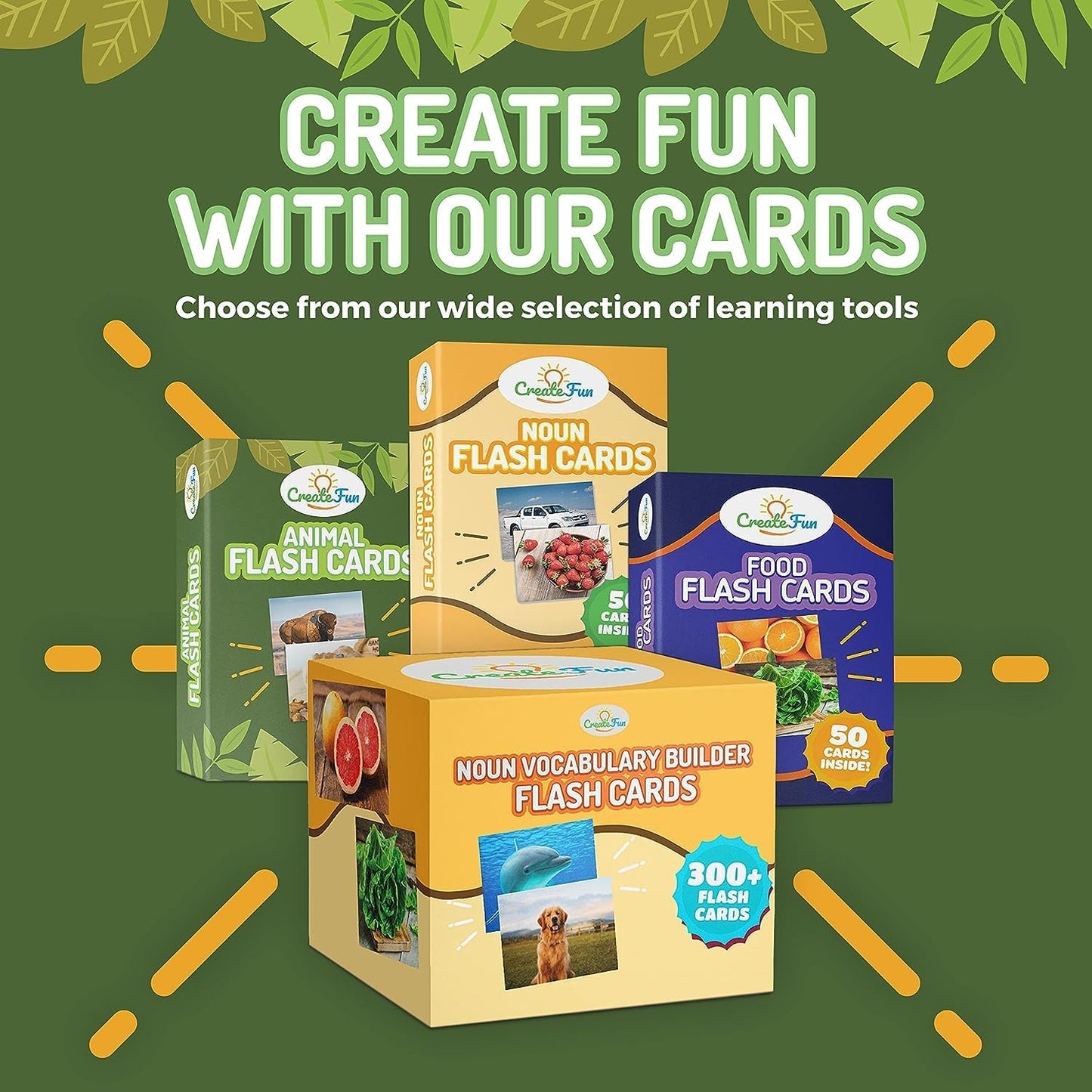 50 Noun Flash Cards, Fun Vocabulary Builder Educational Learning Photo Cards for Kids, Homeschool, Adults, Seniors, Speech Therapy, ESL, Autism, Dementia, Aphasia, SLP, ABA, and Occupational Therapy