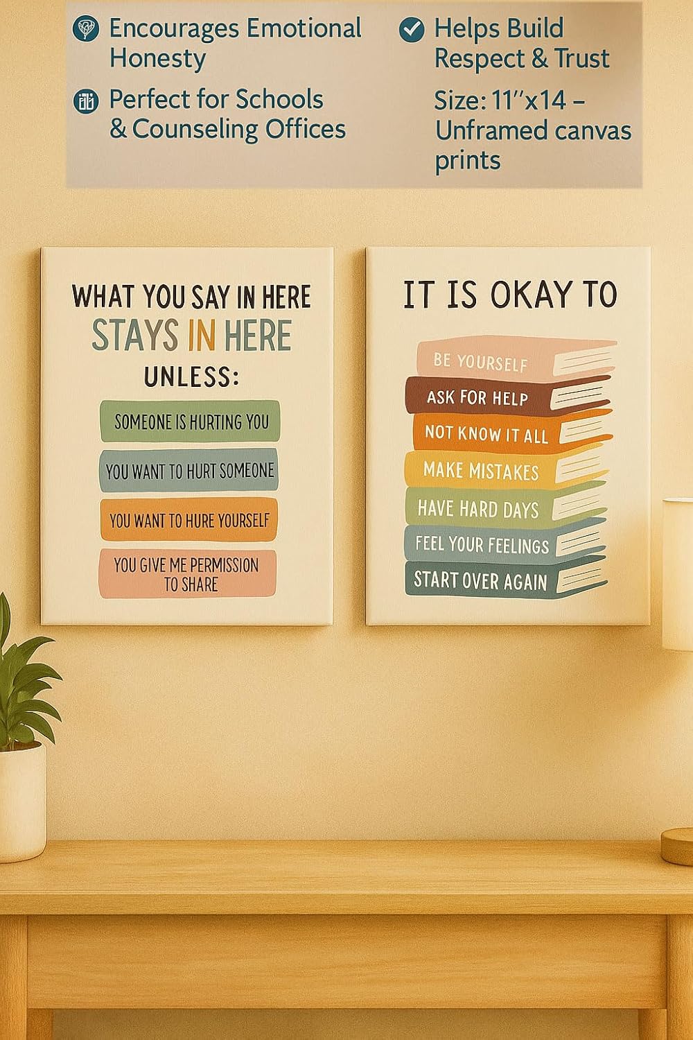 ajdvart 3 Funny Science Posters for Classroom/Home – STEM Teacher Wall Art & Bulletin Board Decorations for Elementary, Middle & High School Classrooms, Unframed Canvas 12"x16"