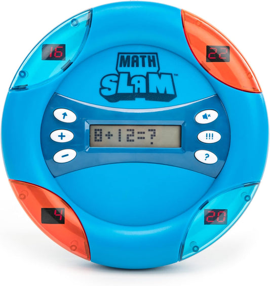 Educational Insights Math Slam - Handheld Electronic Math Games for Kids 5-7, First Grade Addition and Subtraction Games, Basic Algebra Learning Game, Self-Teaching Elementary STEM Tools