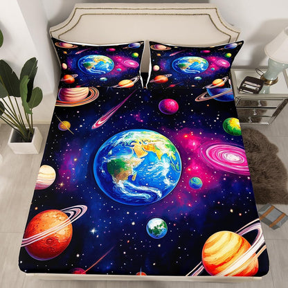 Chemistry Bed Sheets for Kids Teens Girls Boys,Chemical Experiment Fitted Sheet Twin,Science Themed Sheets for Math Lovers,Chemistry Lab Bedding Set,White and Black