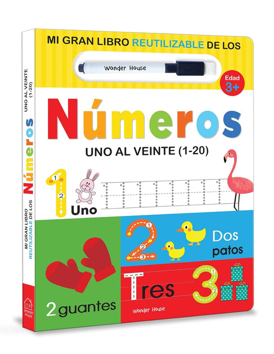 My Big Wipe Clean Book of Numbers One to Twenty ( 1-20 ) - Spanish (Spanish Edition)