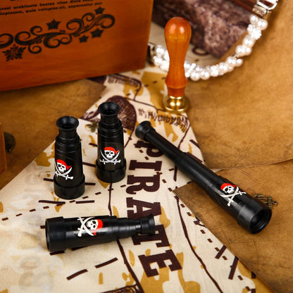 Charniol 20 Pcs Pirate Telescope Bulk Pirate Party Favors Mini Plastic Monocular Telescope Toddler Spyglass Toy for Treasure Find Pretend Cosplay Birthday Party