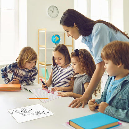 JarThenaAMCS Dry Erase Lapboards 36 Pack Double-Sided 9"x12" Small Lined Whiteboards with 36 Erasers and 36 Markers Mini Portable Drawing Learning Boards for Students Education Teacher Classroom