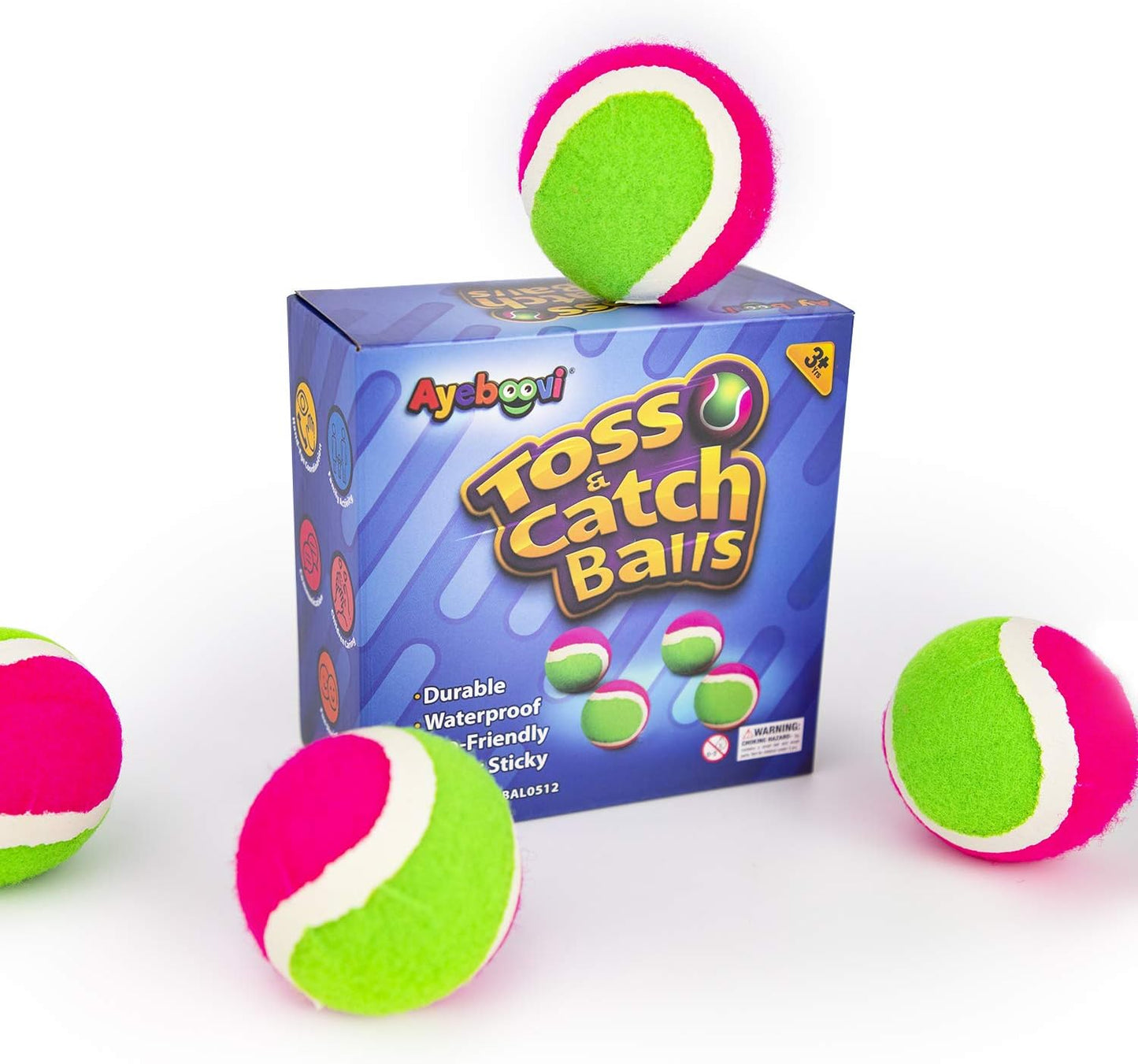 Ayeboovi Toss and Catch Ball Game Outdoor Toys for Kids Yard Games Beach Toys Outside Games for 3 4 5 6 7 8 9 10 Year Old Boys Girls (Upgraded)