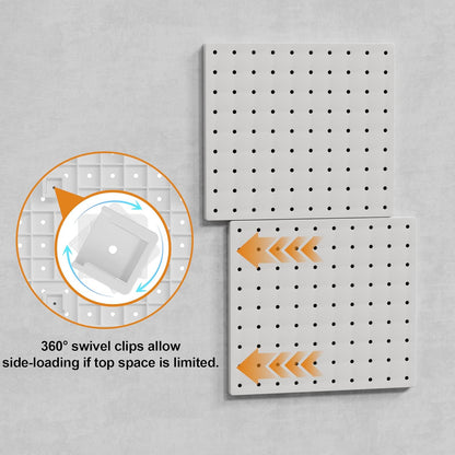 Pegboard Combination Kit - Pegboards and Accessories Modular Hanging for Wall Organizer, Crafts Organization, Ornaments Display, Nursery Storage, Peg Board