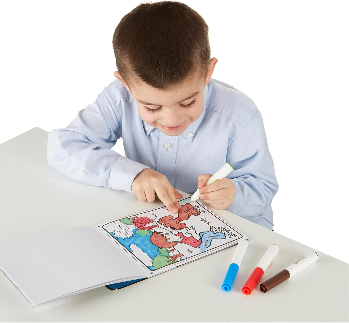 Melissa & Doug Write-On Reusable Games Activity Book - Travel Games and Kids Games With Dry Erase Markers for Kids, Road Trip Activities for Kids, Ages 6+ - FSC Certified
