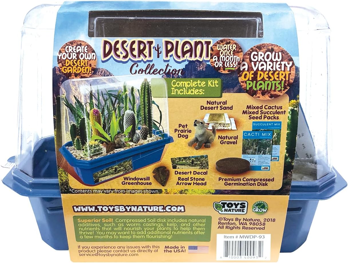 Toys By Nature Miniature Worlds Terrifying Venus Flytrap Terrarium Starter Kit for Kids and Adults, Watch Indoor Carnivorous Fly Traps Grow! Just Add Water! (Frightening Flytraps)