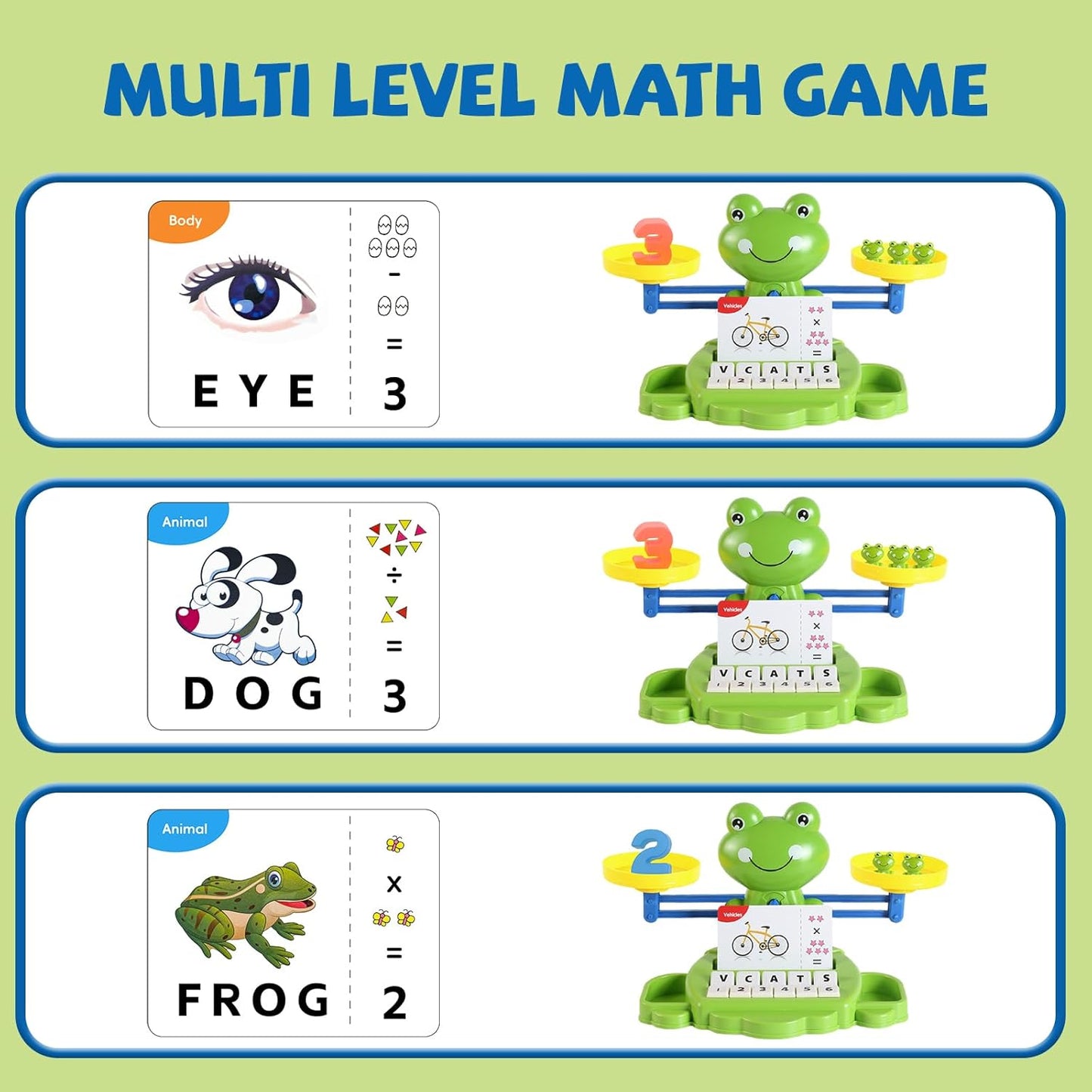 Snugzy Dinosaur Balance Counting Toys Math Game Montessori Toys Learning Games for Kids Educational Toy Gifts for Boys Girls Age 5-7