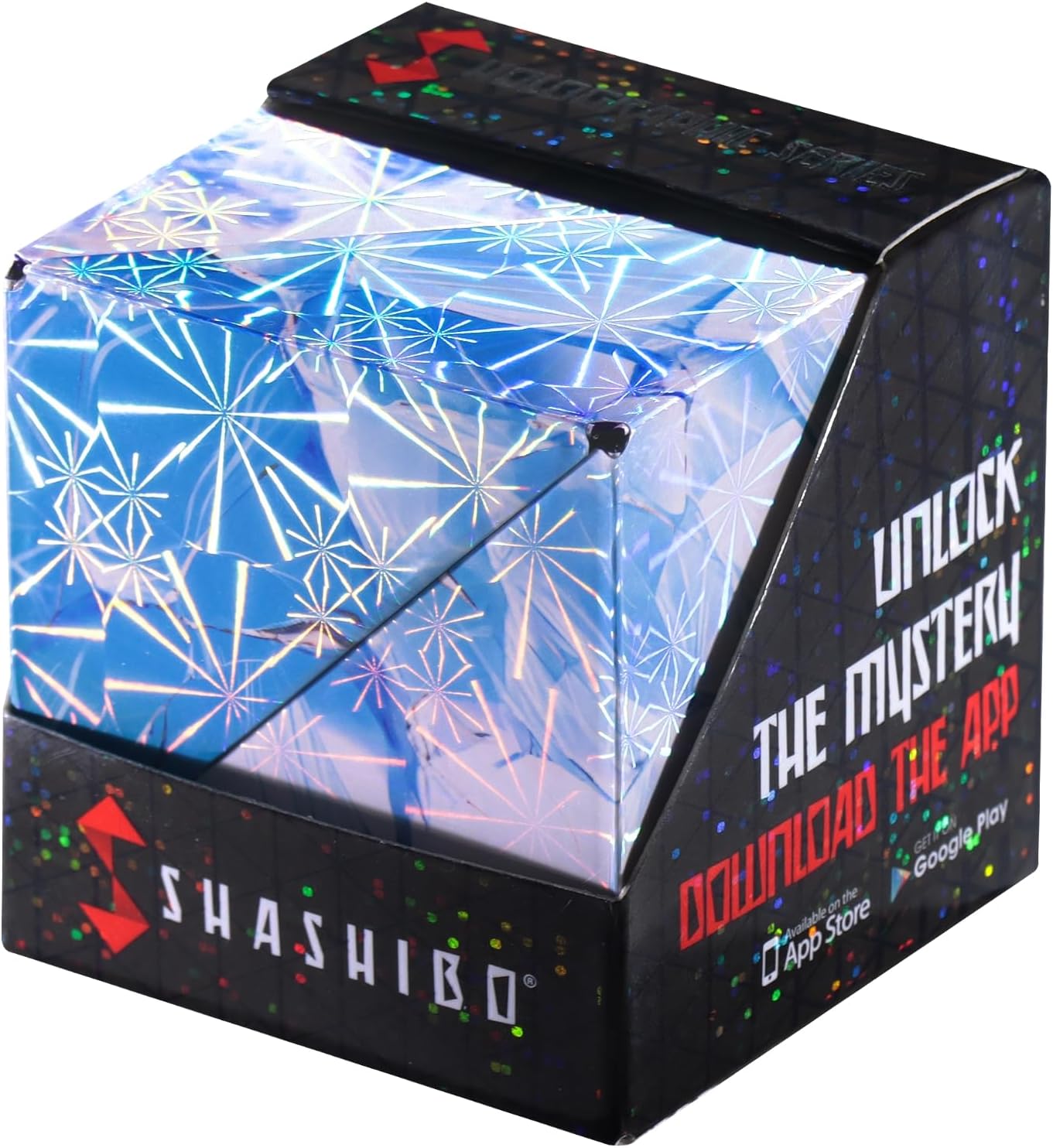 Shashibo Shape Shifting Box - Award-Winning STEM Fidget Toy with Ultra Strong Magnets - Puzzle Cube Transforms Into 100+ Shapes, Perfect Sensory Gift for Kids, Teens, and Adults (Cosmos)