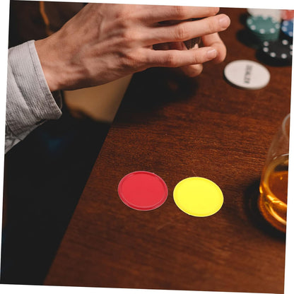 WOONEKY 320pcs Blank Poker Chips for Games Counting Discs and Bingo Tokens Plastic Counting Chips for Math Learning Sorting and Card Games for Boys and Girls and Adults