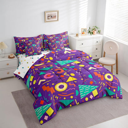Erosebridal Chemical Equation Bed in a Bag Queen Comforter Set 7 Piece,Chemistry Bedding Sets Science Students Learning Gift Sheet Set with Comforter,Molecular Formula Education Bed Set - Colors A