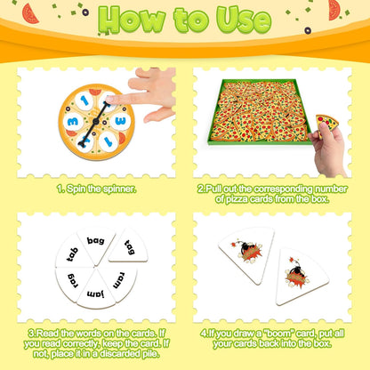 Kasfalci Blends Word Games: Phonics Flash Cards, Speech Therapy Toys for Toddlers & Kindergarten Preschool Learning Activities