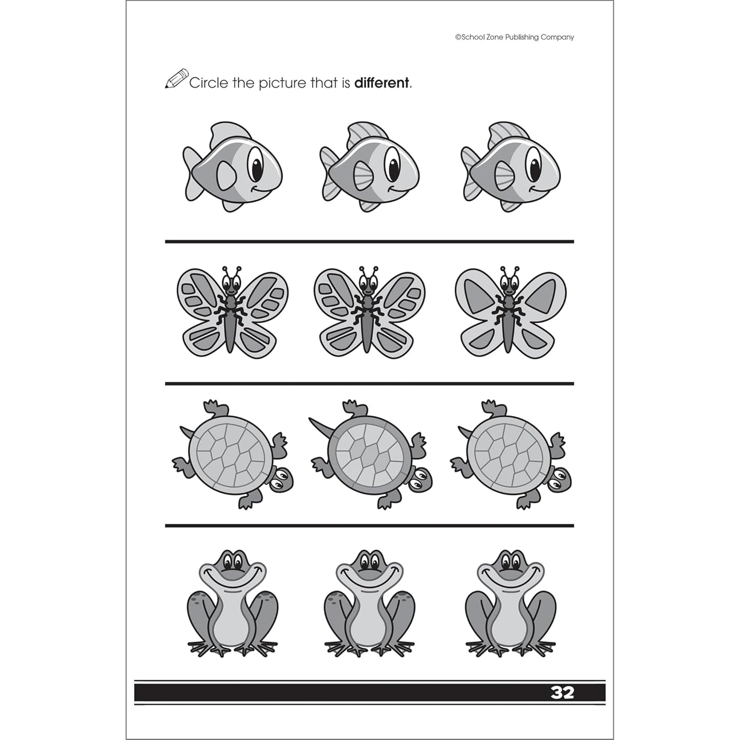 School Zone Get Ready for Preschool Workbook: 48 Pages, Pre-K, Learn ABCs, Numbers, Colors, Counting, Rhyming, Phonics, Patterns, Matching, Ages 3-6 (Little Get Ready! Book Series)