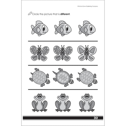 School Zone Get Ready for Preschool Workbook: 48 Pages, Pre-K, Learn ABCs, Numbers, Colors, Counting, Rhyming, Phonics, Patterns, Matching, Ages 3-6 (Little Get Ready! Book Series)