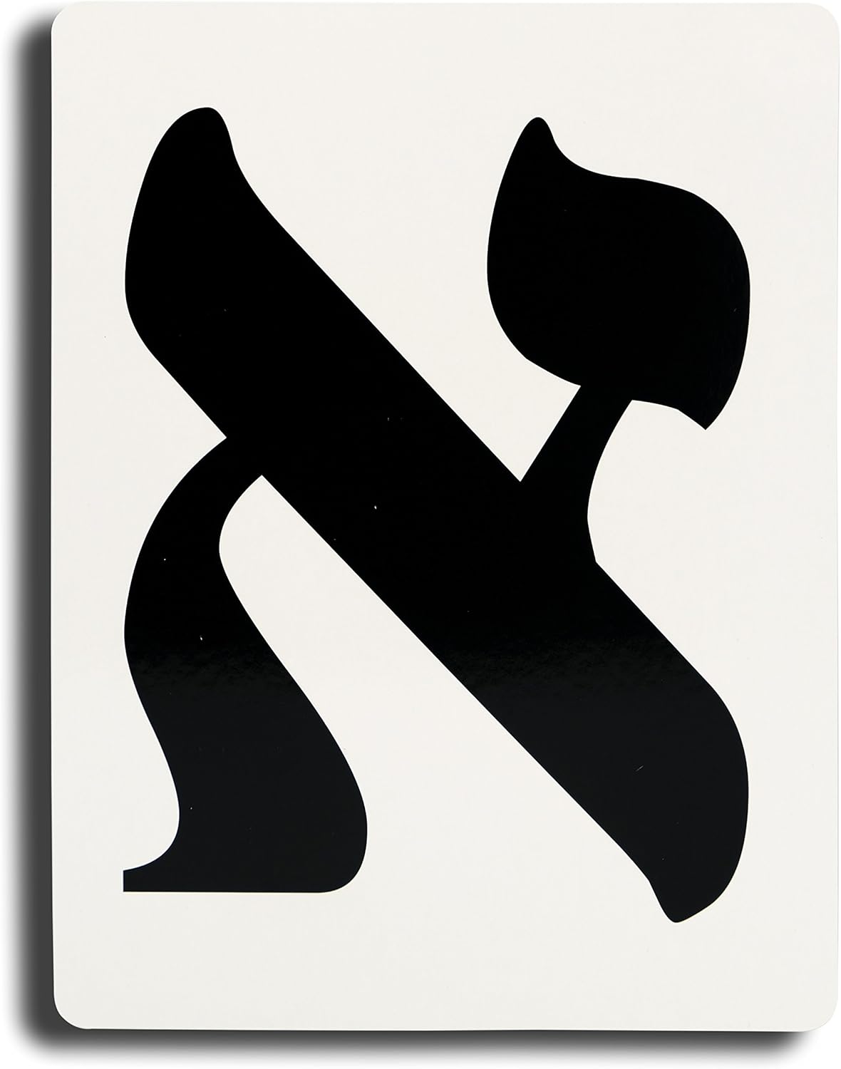 Jumbo Aleph Bet Hebrew Letter Flashcards - 1 Pack
