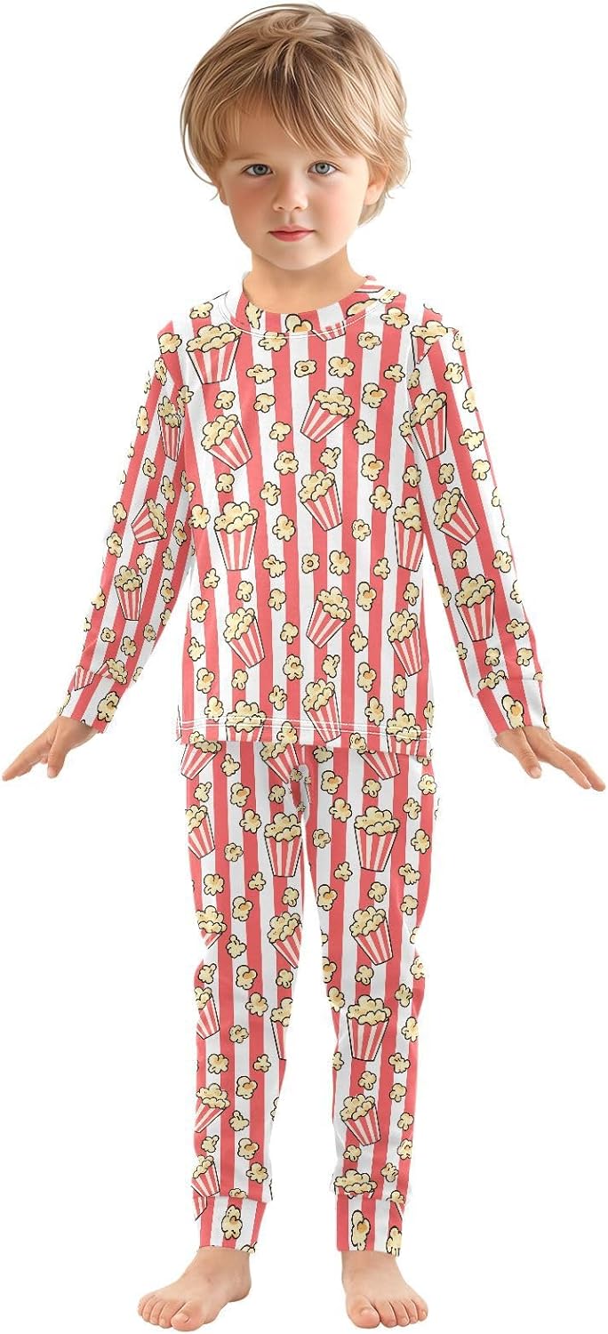 ALAZA Shark Starfish Palm Tree 2 Piece Pajama Set Long Sleeve Top and Pants Sleepwear Unisex - Colors A