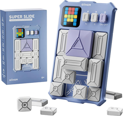 GiiKER Super Slide Puzzle Games, Original 500+ Challenges Brain Teaser Puzzle, Toys for Kids Teens, Travel Games Birthday Stocking Stuffers for Boys Girls, Activities for Road Trips