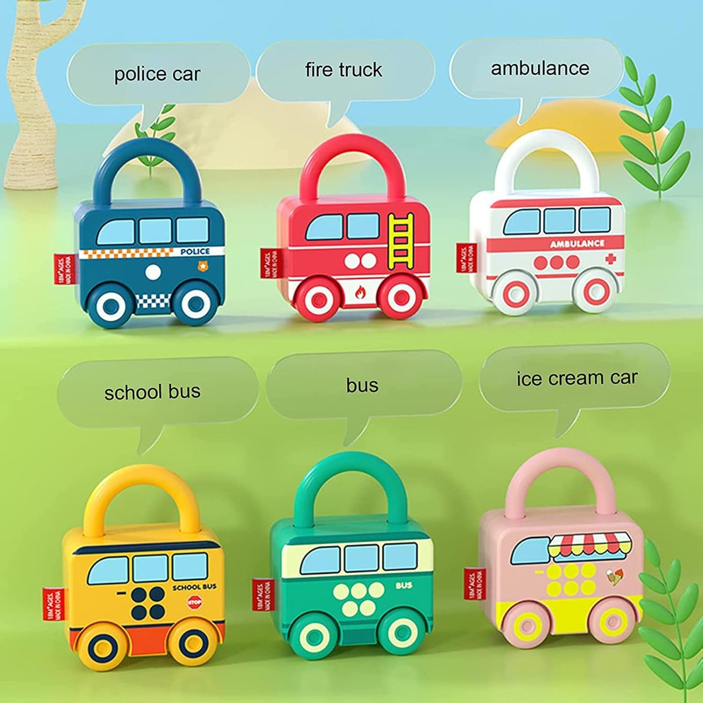 Montessori Educational Toys Learning Games Busy Board - Toddler Car Activities - Baby Sensory Fine Motor Skills Developmental Toys - Gifts for 12 18 24 Month Age 1 2 3 4 One Two Year Old Boys Girls
