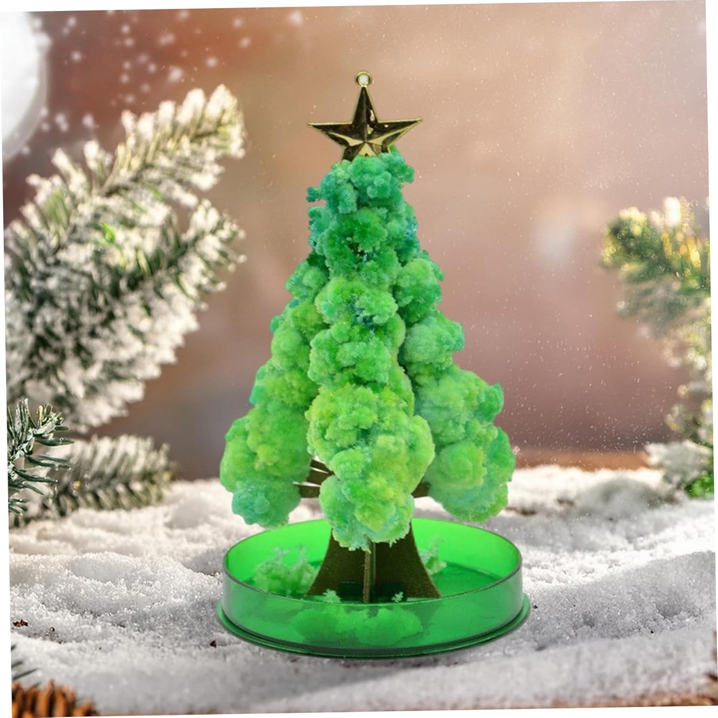 Mini Christmas Tree Magical DIY Crystal Growing Kit Educational Novelty Crystal Christmas Tree for Boys Girls Gifts