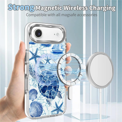 for iPhone 17 Pro Max Case [Compatible with Magsafe],Girls Women Clear Magnetic Case Silicone Shockproof Protective Cover with Pattern Colorful Motivational Letters