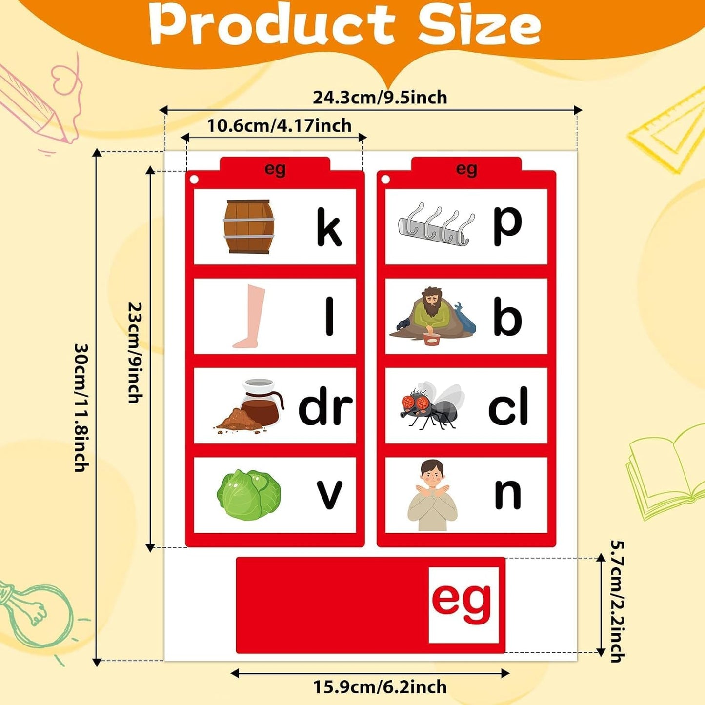 Word Family Build Book Read and Rhyme Activity Book Learn to Read Phonics Slide Flashcards Kindergarten Sight Word Flash Cards ABC Vocabulary Reading Games for Kids Homeschool Education