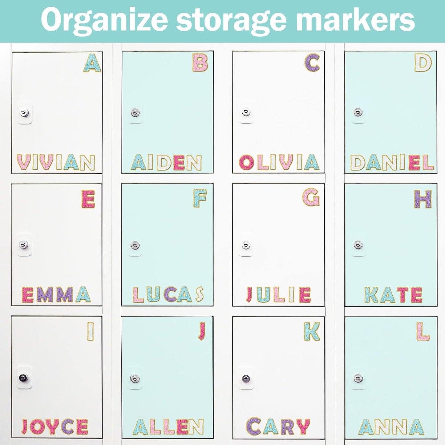 Qyeahkj 103 Pcs Preppy Patch Magnetic Letters 2" Preppy Patch Magnetic Letters for Classroom Whiteboard Fridge Magnet Alphabet Kit for Toddlers Educational Tool for Preschool Home Learning Spelling