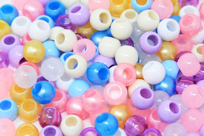 160PC 12x15 mm Premium Wholesale Pony Beads, Bracelet Cool Beads, Beads for Hair Braids, Beads for Kids Crafts, Plastic Beads, Hair Beads for Braids for Girls
