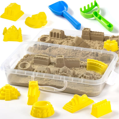 Pet Track Set, Pet Sensory Bin for Kids, All-in-One Animal Sensory Sand Kit with Dog Playset & Tools
