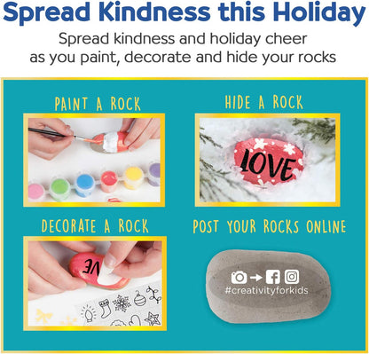 Creativity for Kids Rock Painting Kit - Glow in the Dark Rock Kit: Crafts for Kids, Painting Rocks Arts and Crafts, Kids Gift (Ages 6+)