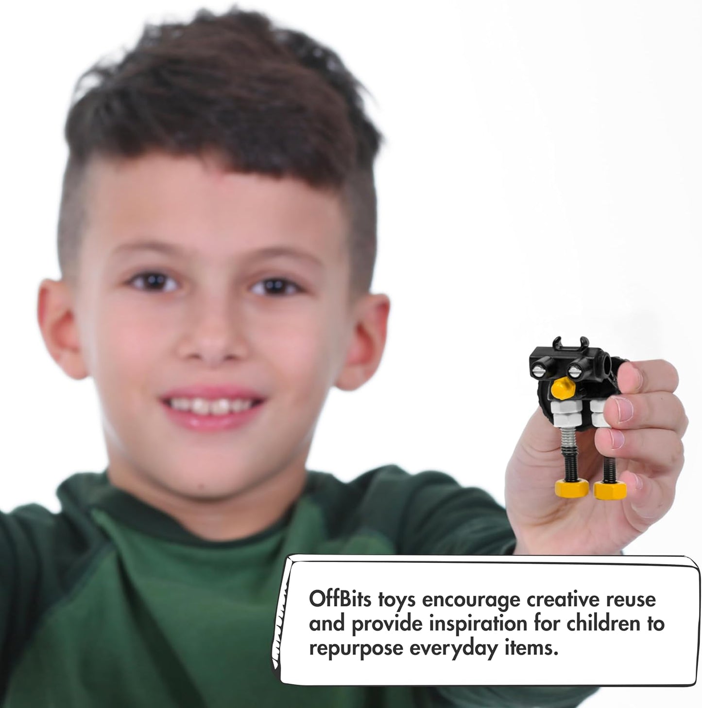 The OFFBITS Offbits Animal Kit - Pingubit, Penguin Model Size Kit with Super Tool + Online Community Unlocking Code, Black, Yellow, Grey, Small (Black Penguin)